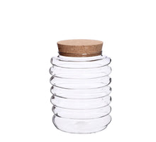 Terrarium Rippe Glas Ø11 h.14cm b.Kork