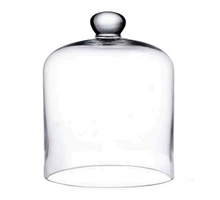 Große Glaskuppel mit Knauf Ø27 H.35 cm