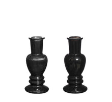 Venice Kerzenhalter H. 11,3 Ø 5 schwarz 2-teilig