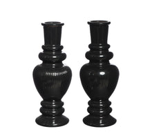 Venice Kerzenhalter H. 15,5 Ø 5,7 schwarz 2-teilig