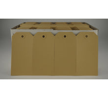 Kadolabels braun 65x130mm Box á 1000 Stück