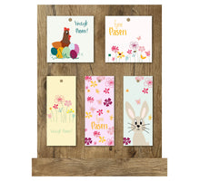 Display mit 60 Geschenkkarten in 5 Motiven zum Thema „Ostern“