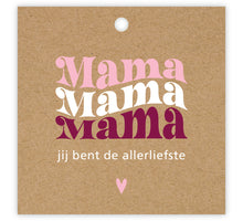 Packung mit 12 Geschenkkarten für Mama: Mama, Mama, Mama, du bist die Allerliebste!