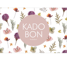 Packung mit 25 Geschenkgutscheinen mit Blumen Rechteck