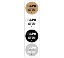 Rolle mit 500 Etiketten „Papa, du bist der Beste“ Ø35mm Kombi