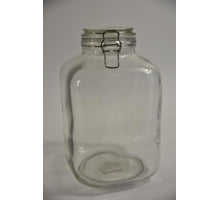 Square Jar glass Cottage 4,5L (h)27x(d)17cm