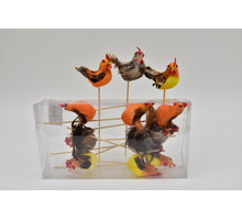 Hanen Op Stok 11cm - 12 Stuks