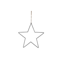 Hängestern Metall 38cm - Schwarz