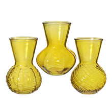 Vase Kristallglas 3er Set Ø13 H.18 cm Curry