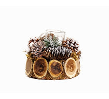 Teelichthalter Weihnachten D15 H12cm Schnee