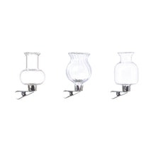 h.3 Ø7 cm mattschwarzer Glühbirnen-Kerzenhalter