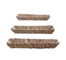 S/3 Korb Wasserhyazinthe m/Deckel D36 H31cm Natur