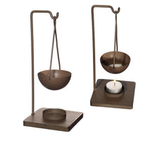 Duftbrenner Abeki Metall dunkelbraun 10x10x23 cm