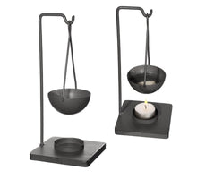 Duftbrenner Abeki Metall mattschwarz 10x10x23 cm