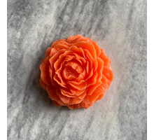 Rose Bernsteinblock deluxe 8x8x3,5cm - Mango