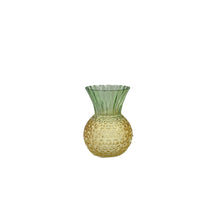 Vase Ananas D13 H18cm Grün/Gelb