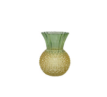 Vase Ananas D16 H22cm Grün/Gelb