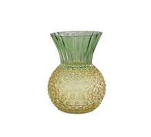 Vase Ananas D20 H28cm Grün/Gelb