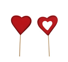 pb. 24 Herzen/Stick rot 50x50 mm