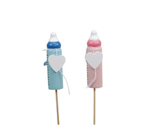 pb. 8 Babyflasche/Stick rosa/blau 60 mm
