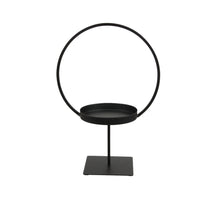 1 Stk. Metallring/Fuß schwarz 24,5x14x35 cm