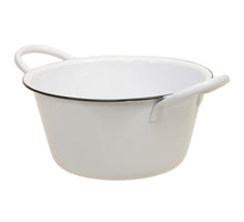 Metallschale mit Ohren weiß Ø 19x10 cm