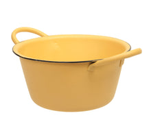 Metallschale mit Ohren gelb Ø 19x10 cm