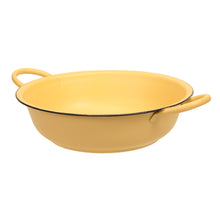 Metallschale mit Ohren gelb Ø 25x6,5 cm