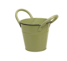 Metallkorb mit Ohren grün Ø 11x10 cm