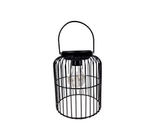 Solarlaterne schwarz Ø 13x16 cm