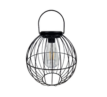 Solarlaterne schwarz Ø 19x19,5 cm