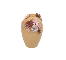 Vase Blume D12 H15cm Braun