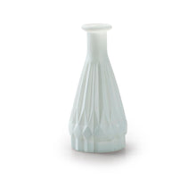 Flaschenvase 'patty' Glas matt blau h14.5 d7 cm