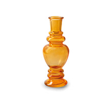 Kerzenhalter/Vase 'Liselot' orange H16 D6 cm