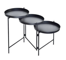 Klapptisch aus Metall, 113,5 x 35 x 57,5 cm, Schwarz