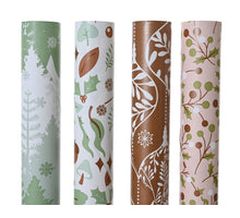 Rolle Geschenkpapier, 4 verschiedene Herbstmotive, 200 x 70 cm