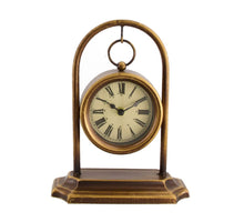 Uhr Eisen 15x7x25.5cm Schwarz