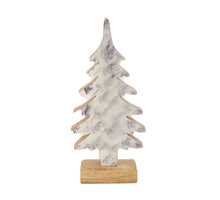 Baum Mango Holz 28x14x5cm Grau
