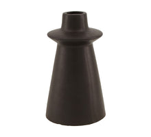 Vase Keramik Ø11x25.5cm Schwarz