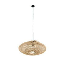 Deckenleuchte Rattan 46x46x20cm Natur