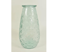 Vase Palm aus klarem Recyclingglas D17 H34cm