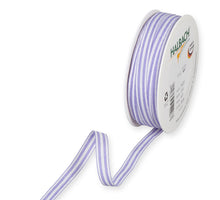 Rolle Streifenbänder 10mm 35mtr lavendel/weiß