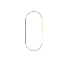 Metallring Oval 13x30cm gold Packung mit 3 Stück