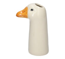 Vase Gans Weiß 11,5x8,5x20cm Keramik