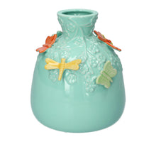 Flasche Libelle d14xh16cm hellblau