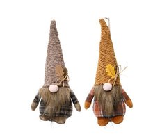 Gnom Herbst Polyester 2er Set 8x8x25cm