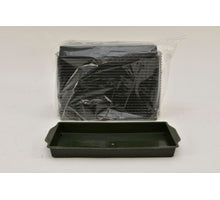 Set/4 Holzkisten rechteckig mit Jute Ohren 53x40x24.5cm grau