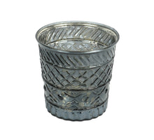 Teelichthalter Rainbow mit Muster schwarz D8 H8 cm