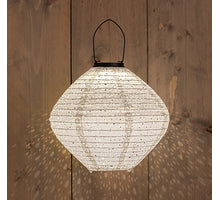 SOLARLATERNE 29X25CM WEISS/MARRAKESCH