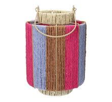 Laterne Lunara d18xh24,5cm fuchsia/lila